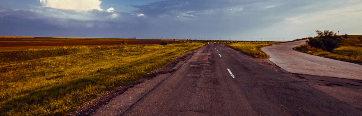 Road stretching into the distance